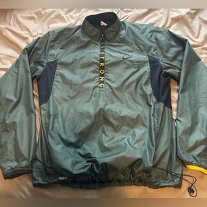 Vintage Nike Livestrong Quarter Zip Green Windbreaker Jacket Size L